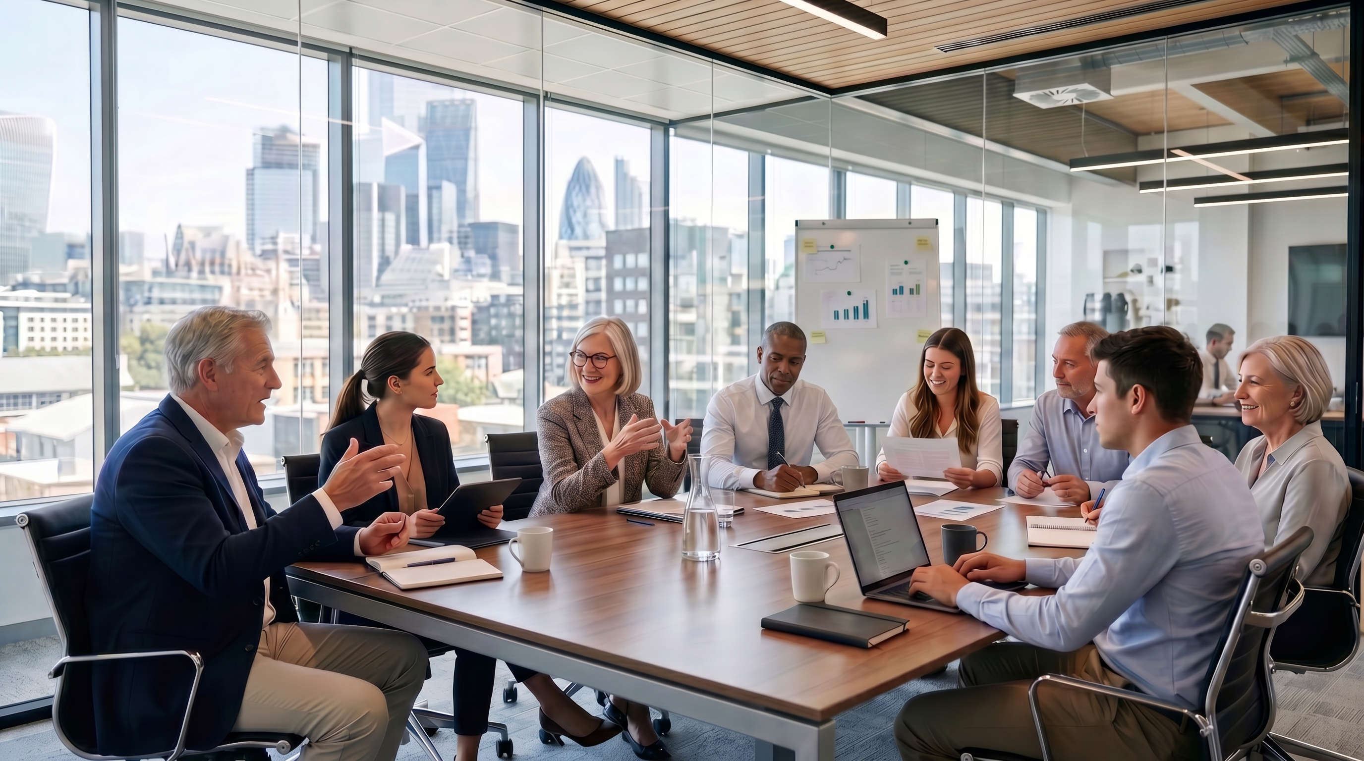A team meeting in progress